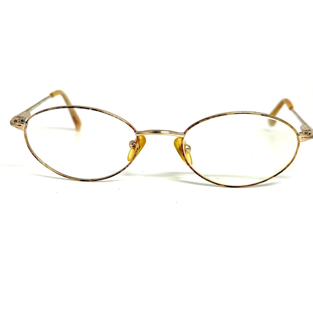 Nine West 9WT‎ 130 Gold Oval Eyeglasses Frames 49-18-130 Vintage Style